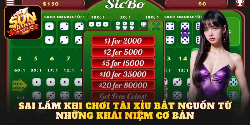 Sai lầm khi chơi tài xỉu bắt nguồn từ những khái niệm cơ bản